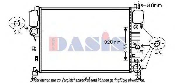 AKS DASIS 120099N Радіатор, охолодження двигуна