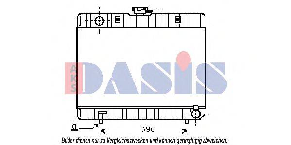 AKS DASIS 120270N Радіатор, охолодження двигуна