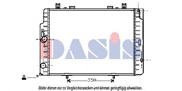 AKS DASIS 120330N Радіатор, охолодження двигуна