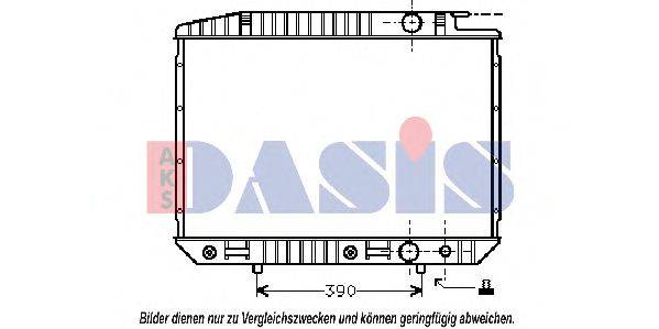 AKS DASIS 120380N Радіатор, охолодження двигуна