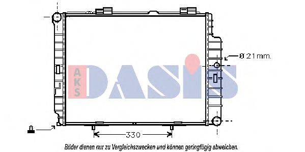 AKS DASIS 123290N Радіатор, охолодження двигуна