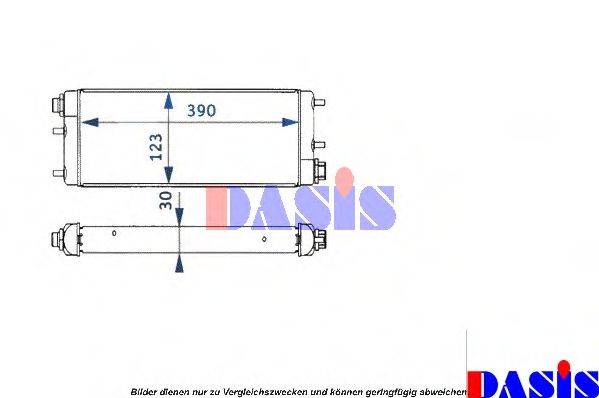 AKS DASIS 126260N масляний радіатор, моторне масло