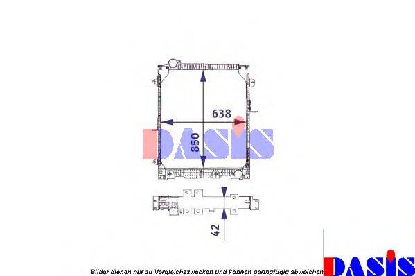 AKS DASIS 130090N Радіатор, охолодження двигуна