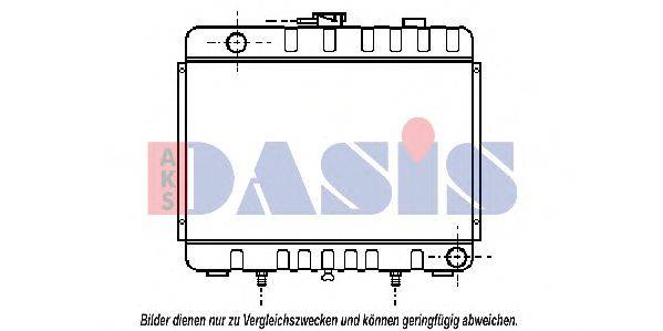 AKS DASIS 133890N Радіатор, охолодження двигуна