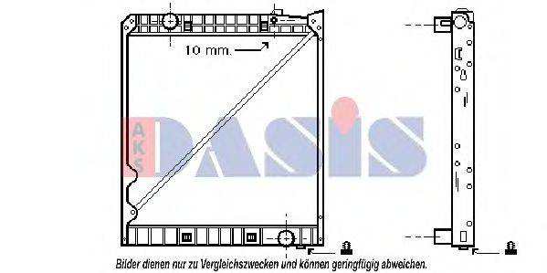 AKS DASIS 135090N Радіатор, охолодження двигуна