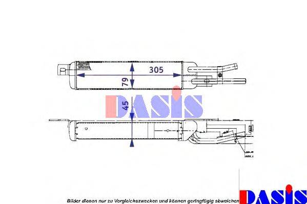 AKS DASIS 136480N масляний радіатор, моторне масло