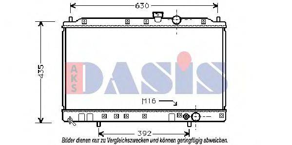 AKS DASIS 140026N Радіатор, охолодження двигуна