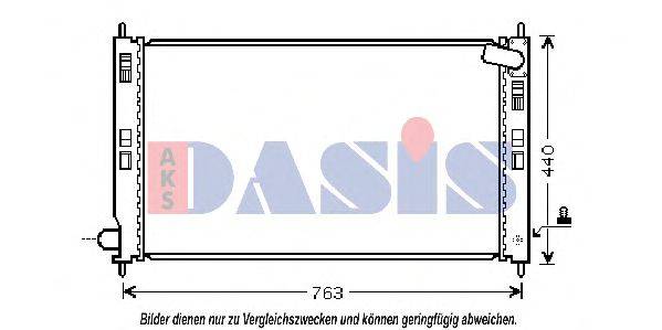 AKS DASIS 140069N Радіатор, охолодження двигуна