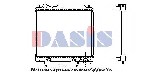 AKS DASIS 141200N Радіатор, охолодження двигуна