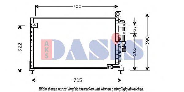 AKS DASIS 142050N Конденсатор, кондиціонер