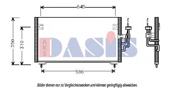 AKS DASIS 142100N Конденсатор, кондиціонер