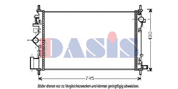 AKS DASIS 150096N Радіатор, охолодження двигуна