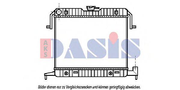 AKS DASIS 150390N Радіатор, охолодження двигуна