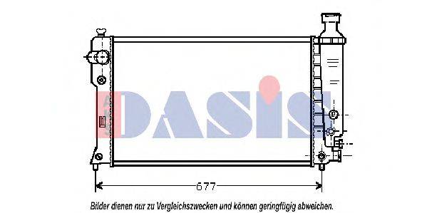 AKS DASIS 160068N Радіатор, охолодження двигуна