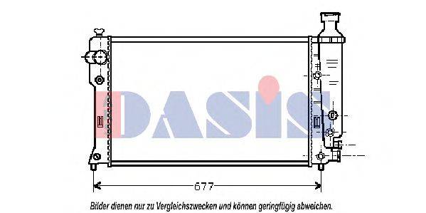 AKS DASIS 161300N Радіатор, охолодження двигуна