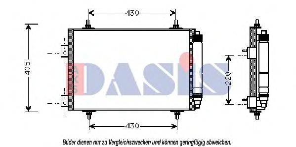 AKS DASIS 162004N Конденсатор, кондиціонер