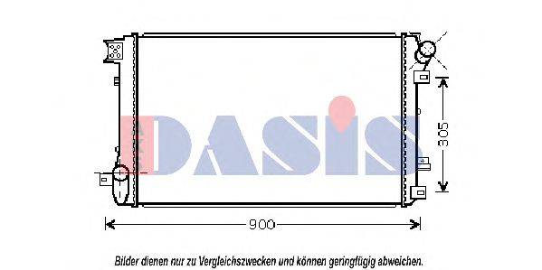 AKS DASIS 180059N Радіатор, охолодження двигуна