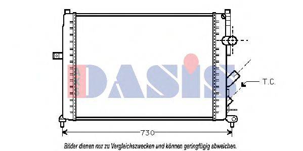 AKS DASIS 181410N Радіатор, охолодження двигуна