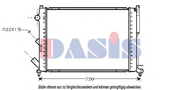 AKS DASIS 181470N Радіатор, охолодження двигуна