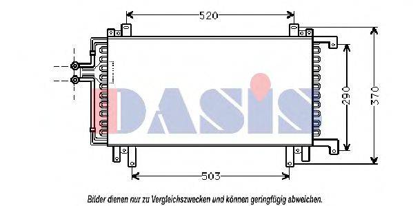 AKS DASIS 182100N Конденсатор, кондиціонер