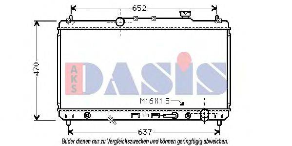 AKS DASIS 210064N Радіатор, охолодження двигуна