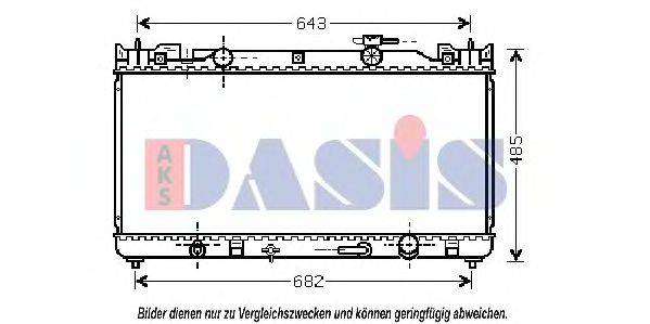 AKS DASIS 210086N Радіатор, охолодження двигуна