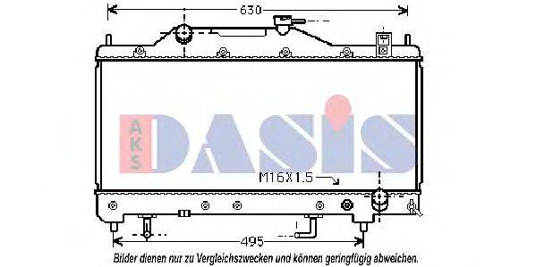 AKS DASIS 210092N Радіатор, охолодження двигуна