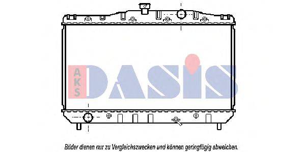 AKS DASIS 210160N Радіатор, охолодження двигуна