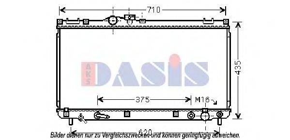 AKS DASIS 210226N Радіатор, охолодження двигуна