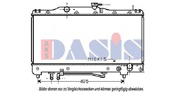 AKS DASIS 210560N Радіатор, охолодження двигуна