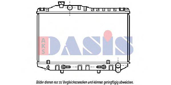 AKS DASIS 210760N Радіатор, охолодження двигуна