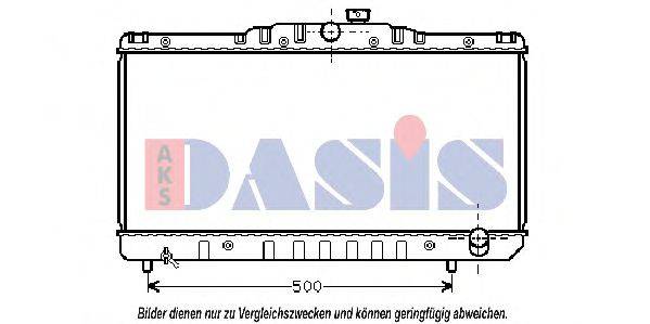 AKS DASIS 211030N Радіатор, охолодження двигуна