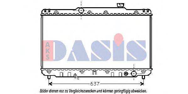 AKS DASIS 211590N Радіатор, охолодження двигуна