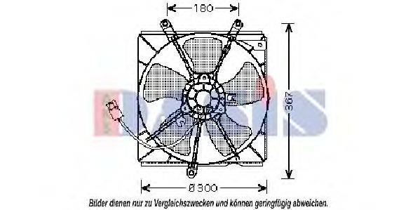 AKS DASIS 218031N Вентилятор, охолодження двигуна