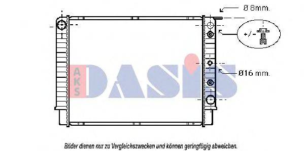 AKS DASIS 220500N Радіатор, охолодження двигуна