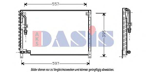 AKS DASIS 222130N Конденсатор, кондиціонер