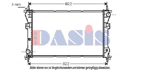 AKS DASIS 250610N Радіатор, охолодження двигуна