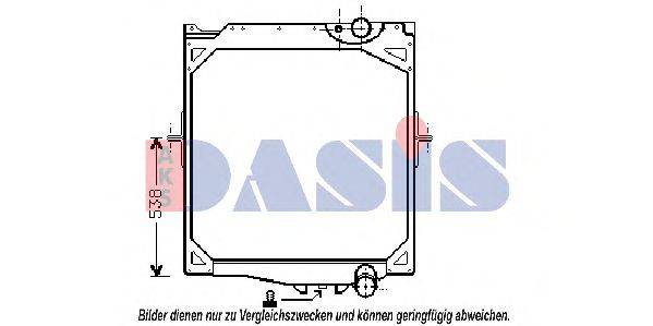 AKS DASIS 280110N Радіатор, охолодження двигуна