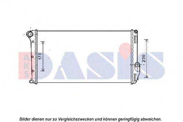 AKS DASIS 300016N Радіатор, охолодження двигуна