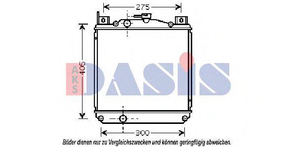 AKS DASIS 320017N Радіатор, охолодження двигуна