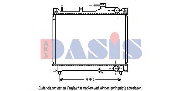 AKS DASIS 320027N Радіатор, охолодження двигуна