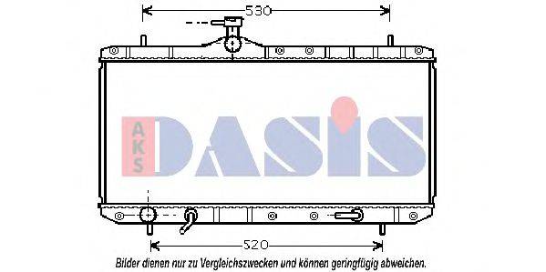 AKS DASIS 322005N Радіатор, охолодження двигуна