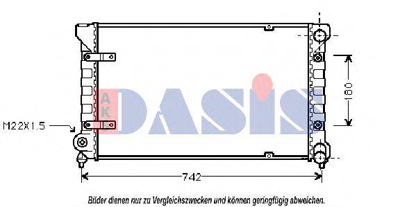 AKS DASIS 330160N Радіатор, охолодження двигуна