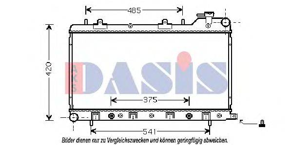 AKS DASIS 350016N Радіатор, охолодження двигуна