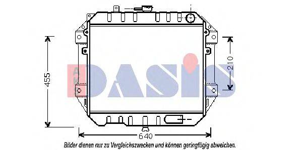 AKS DASIS 360440N Радіатор, охолодження двигуна