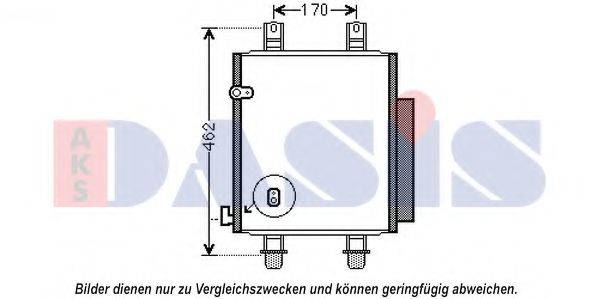 AKS DASIS 362008N Конденсатор, кондиціонер