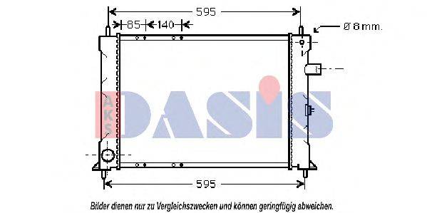 AKS DASIS 370640N Радіатор, охолодження двигуна