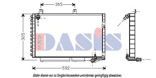 AKS DASIS 482004N Конденсатор, кондиціонер