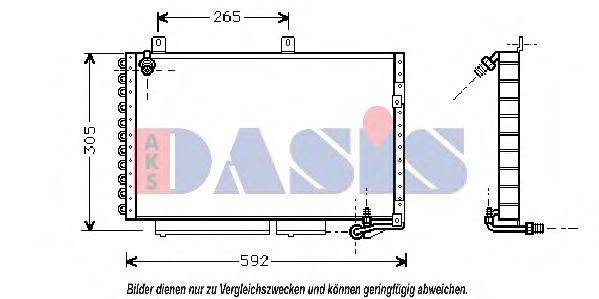 AKS DASIS 482170N Конденсатор, кондиціонер