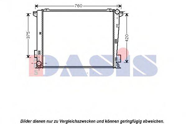 AKS DASIS 560053N Радіатор, охолодження двигуна